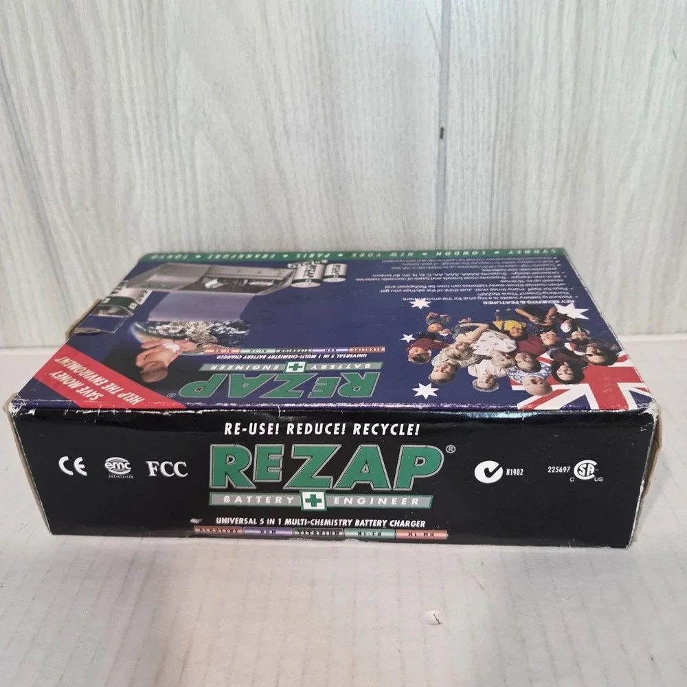 REZAP Universal 5 in 1 Multi Chemistry Battery Normal & Rechargeable Charger